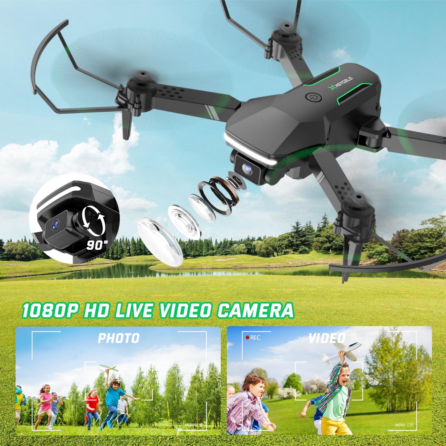 Mini FPV Drone with 1080P HD Camera