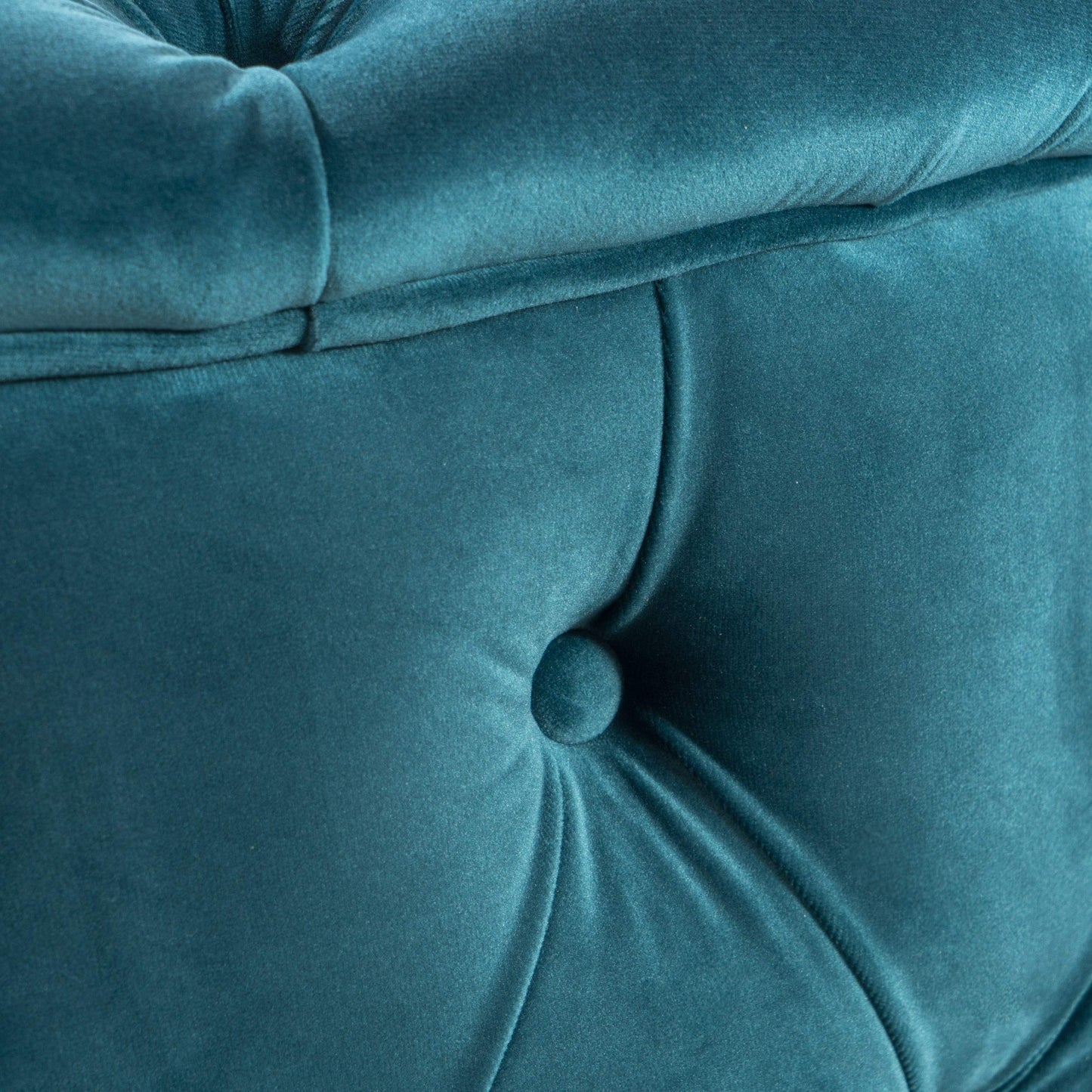 Round Velvet Ottoman by GDFStudio