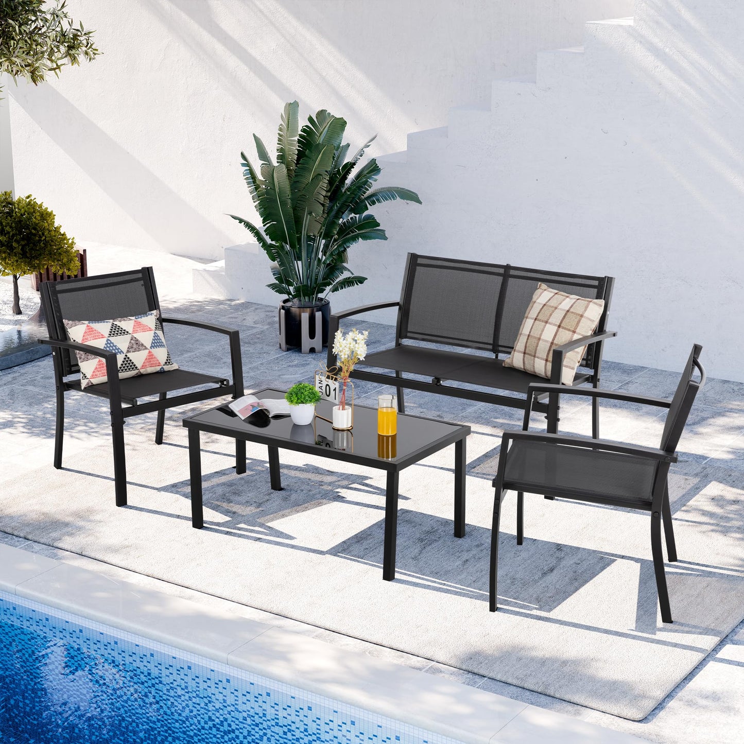 4-Piece Outdoor Furniture Set by Shintenchi