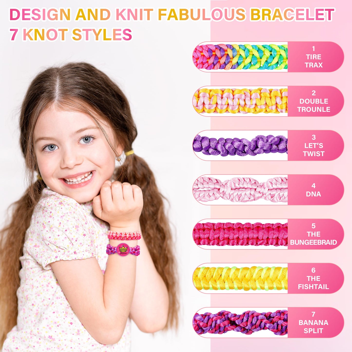 Friendship Bracelet Making Kit for Girls