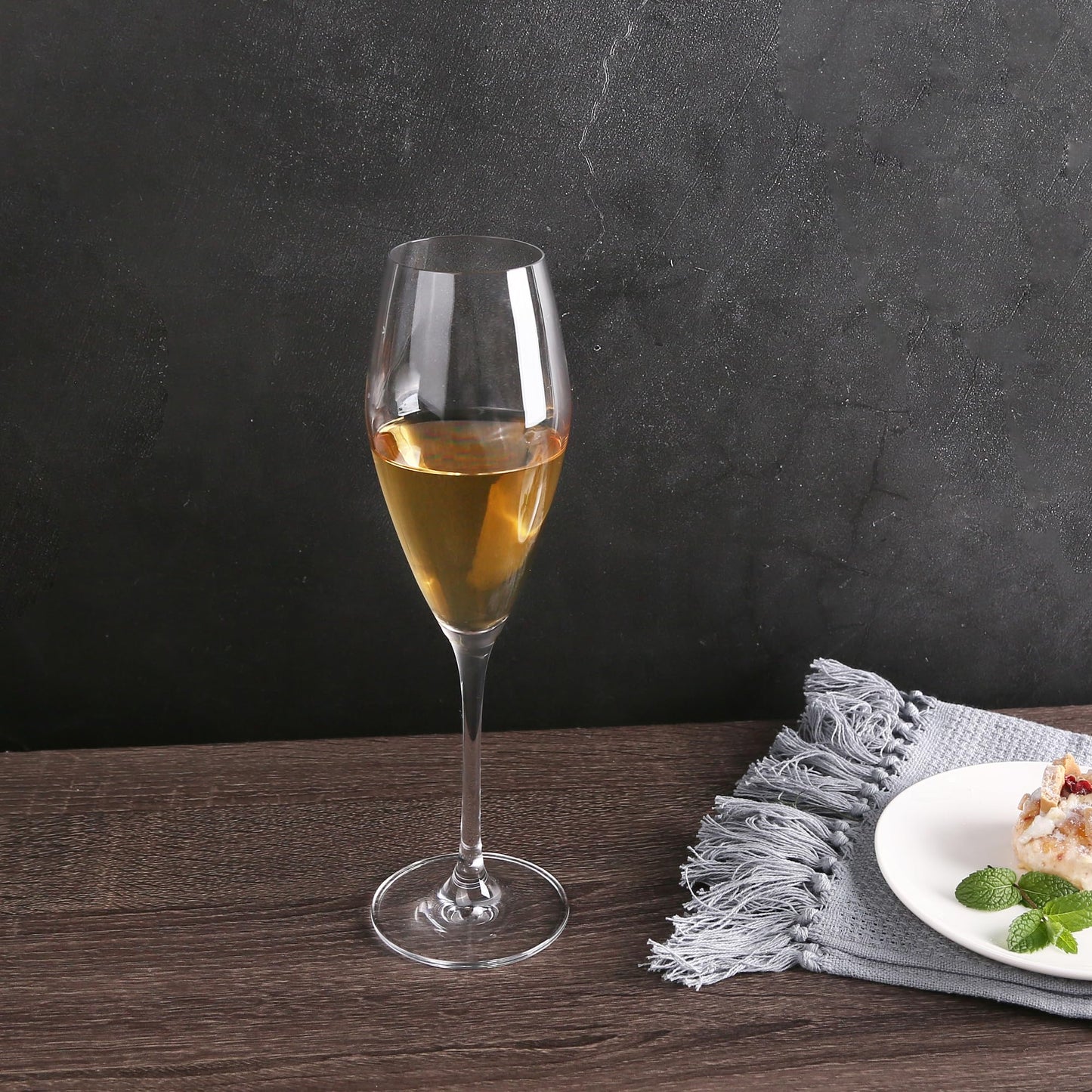 Champagne Flutes Set of 4 Crystal Glasses