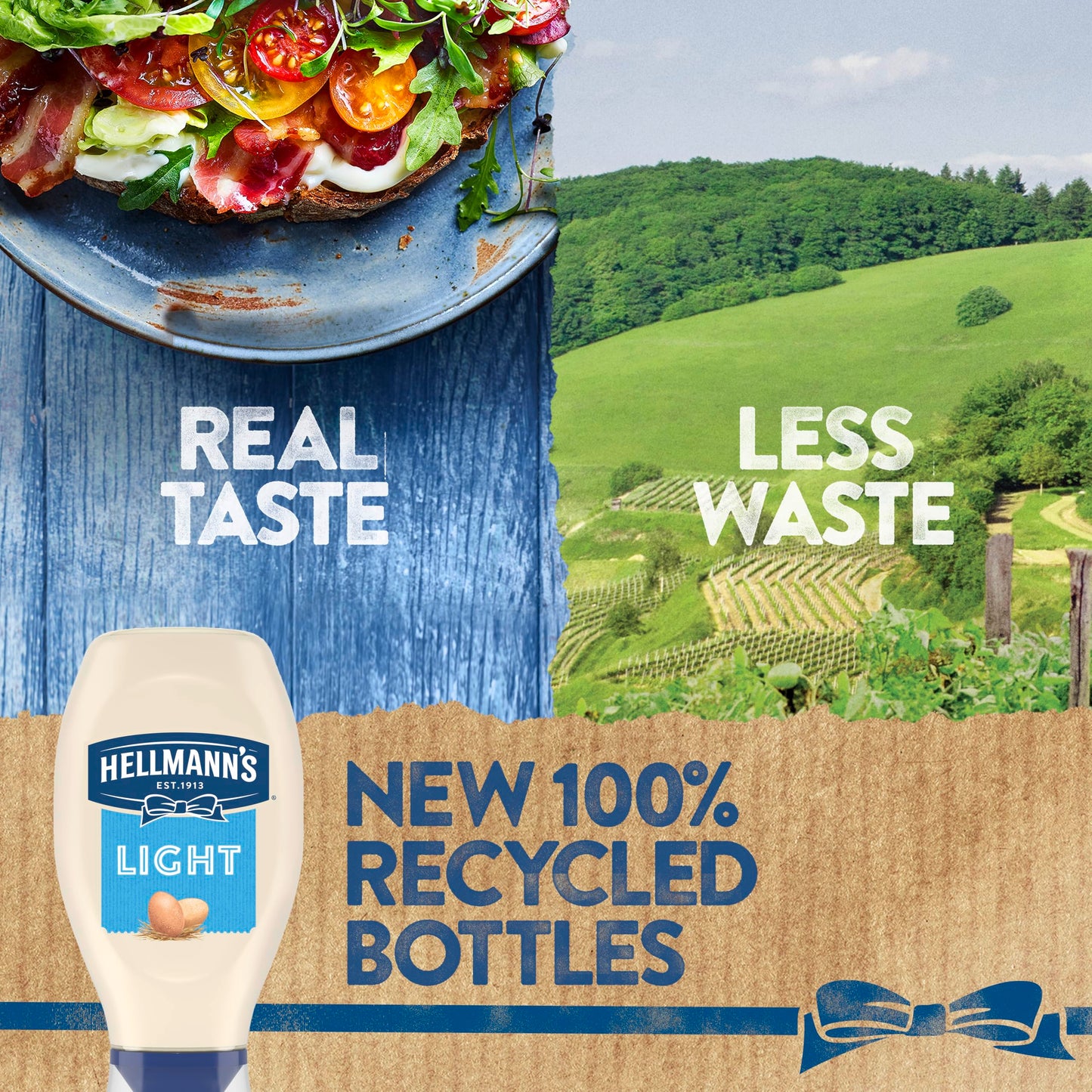Hellmann's Light Mayonnaise Squeeze Bottle 20 oz