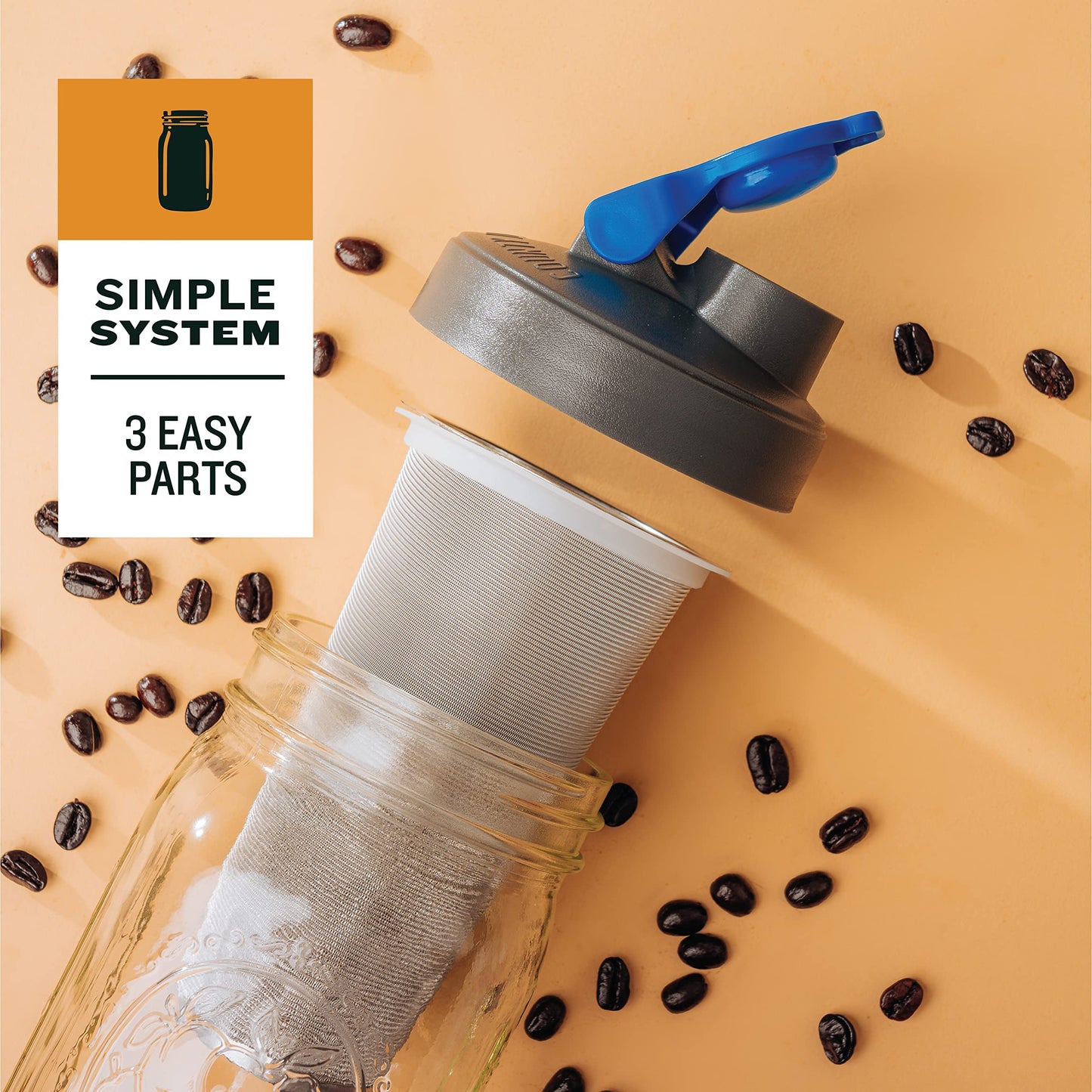 Cold Brew Coffee Maker - 1 Quart Pitcher