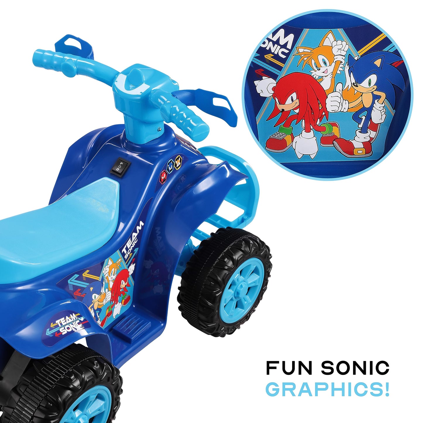 Sonic The Hedgehog 6V Kids ATV Ride-On