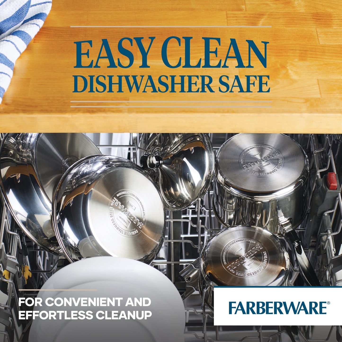 1 Quart Farberware Stainless Steel Sauce Pan with Lid