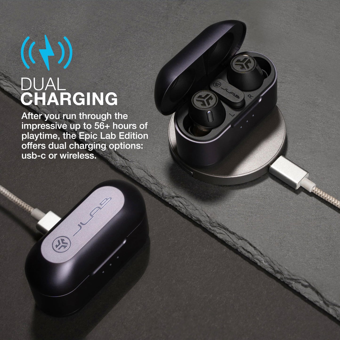 JLab True Wireless Earbuds with Spatial Audio
