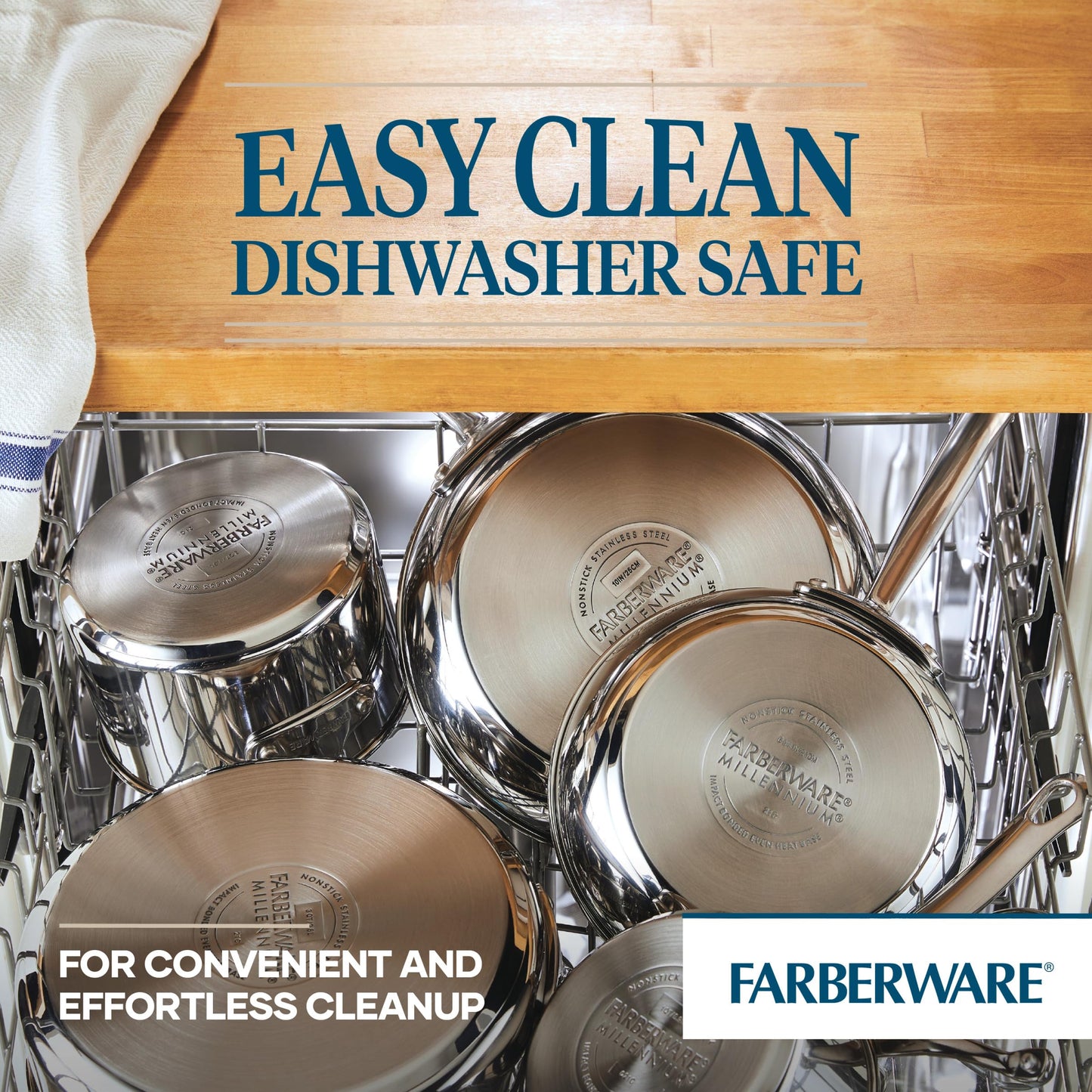 Farberware 10-Piece Stainless Steel Cookware Set