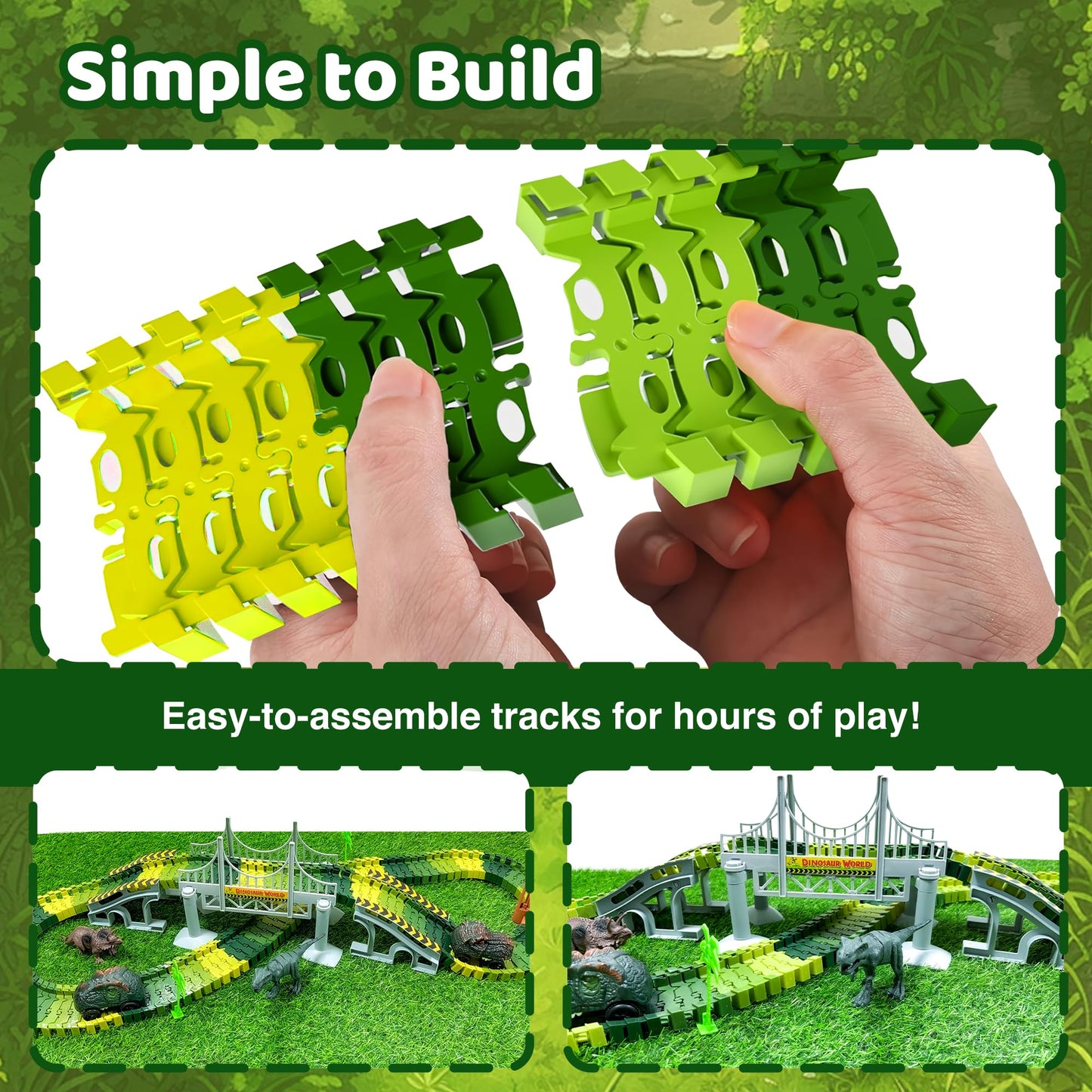 Dinosaur Race Track Toy Set by Boffe