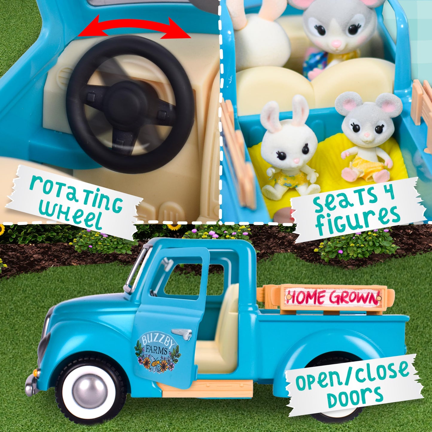 Honey Bee Acres Buzzby Farm Truck with Doll
