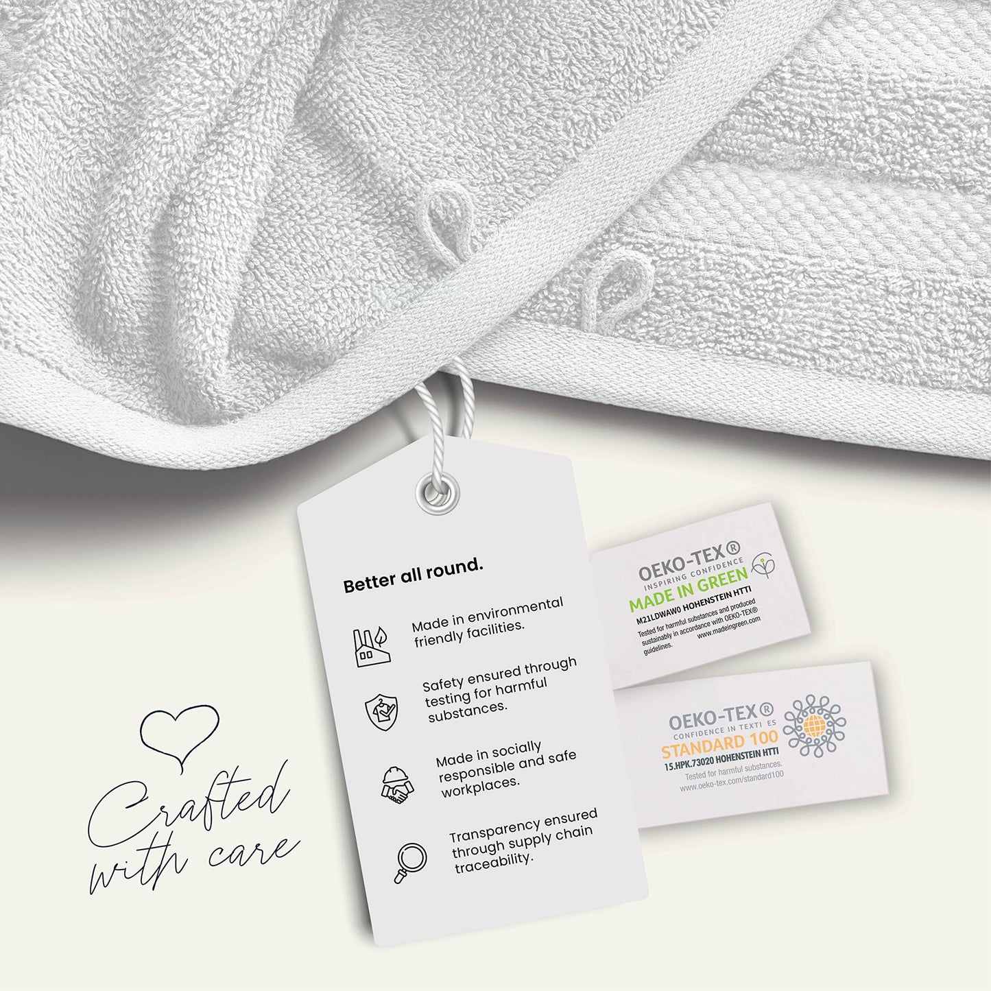 BELADOR Hand Towels 12-Pack - Premium Soft Cotton Hand Towels for Bathroom - Quick-Dry & Absorbent Hand & Face Towel Set | White Hand Towels 16"x30"