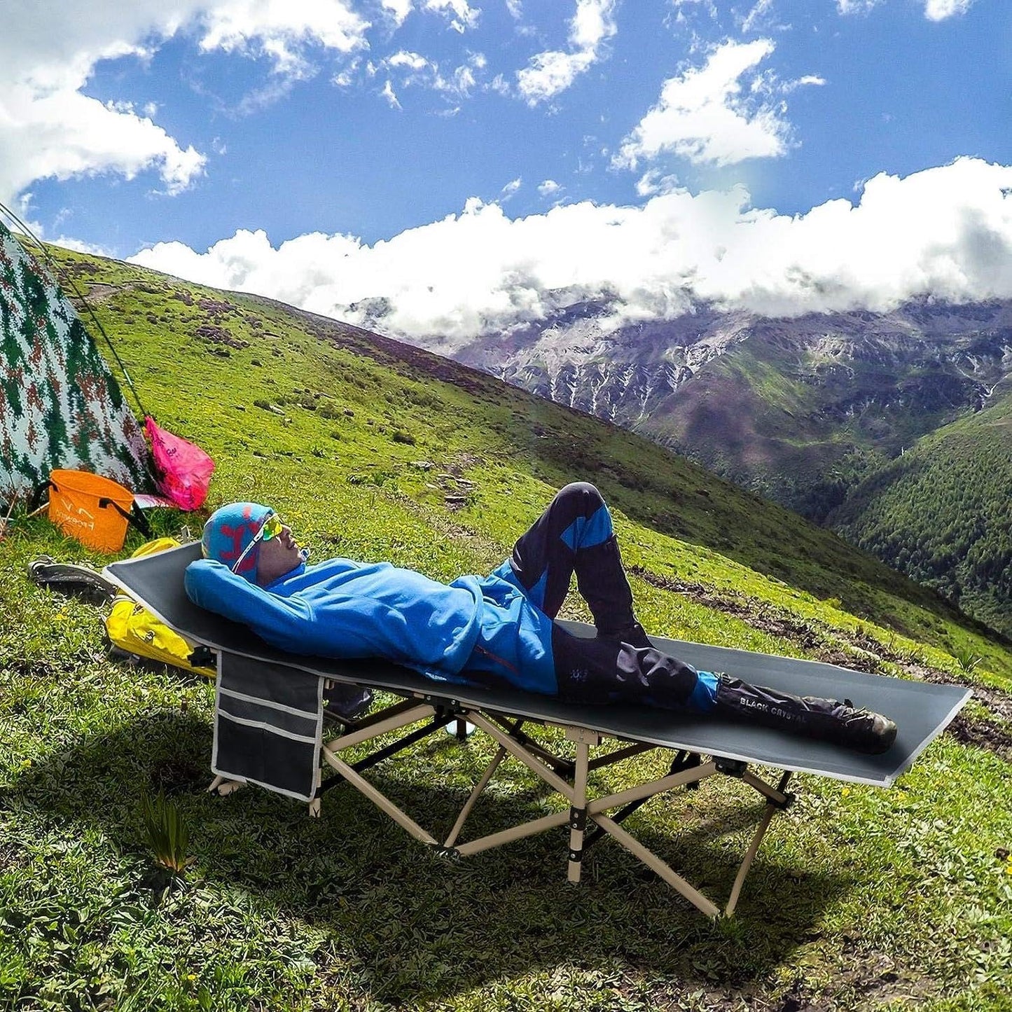 Yaheetech Portable Folding Camping Cot for Outdoors
