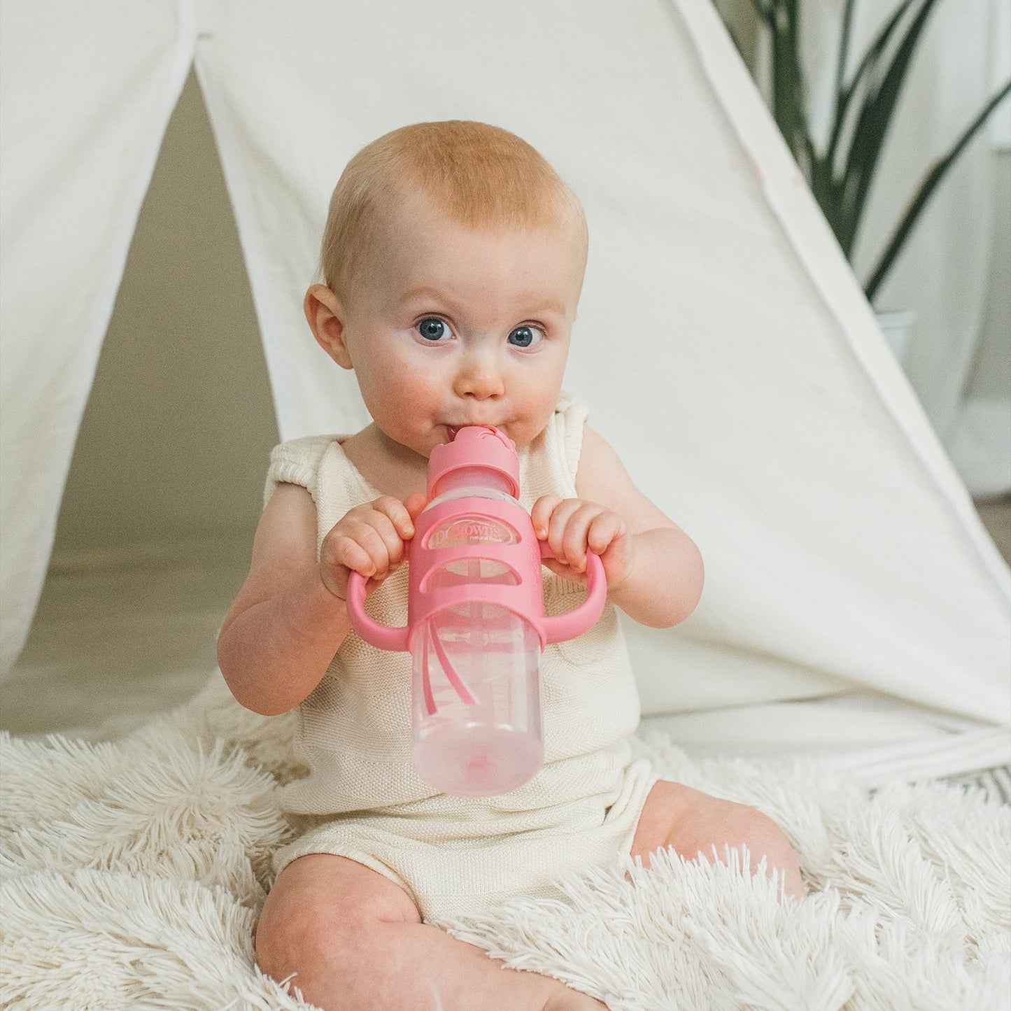 Dr. Brown's Spill-Proof Sippy Straw Bottle 8 oz