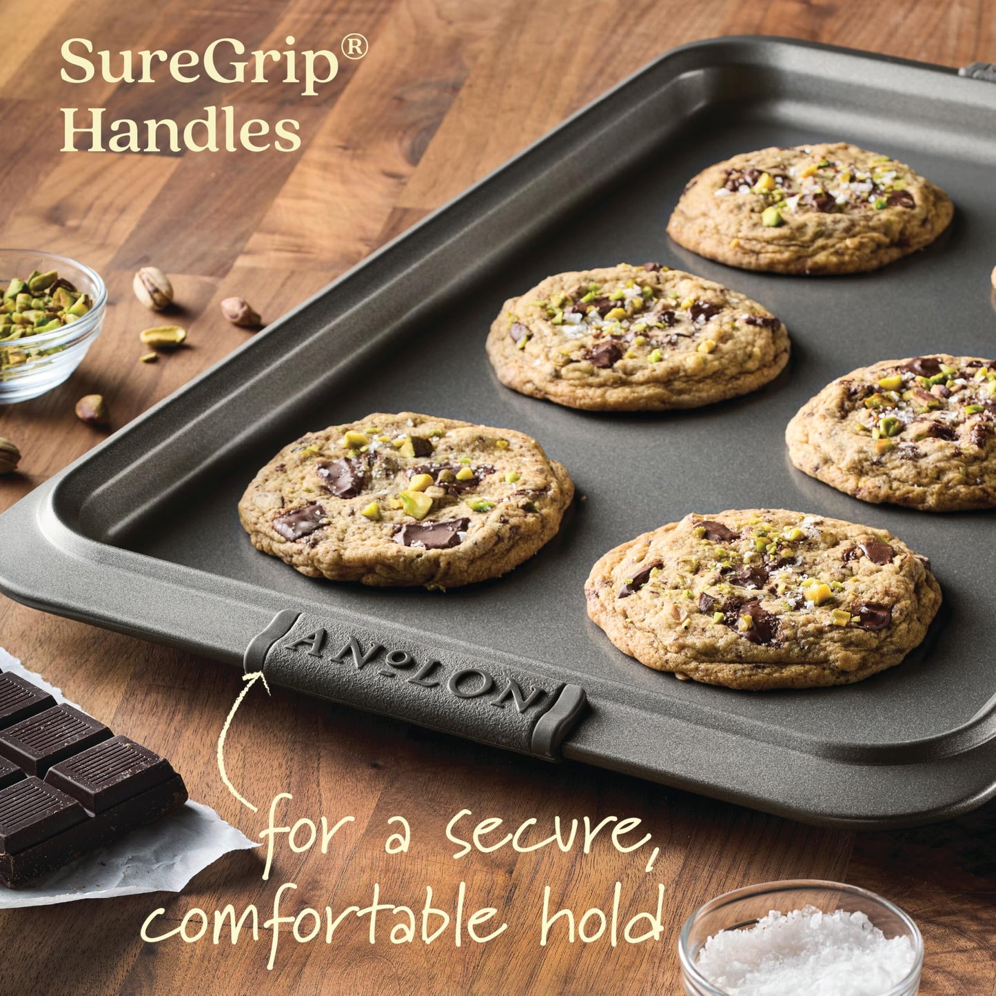Anolon 2-Piece Steel Crisper Pan Set