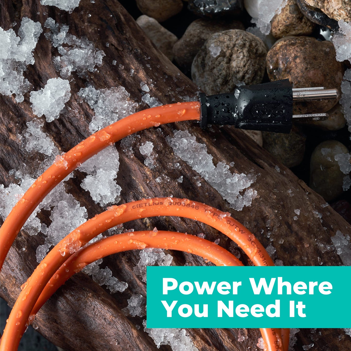 75ft KMC Weatherproof Extension Cord, 16-Gauge