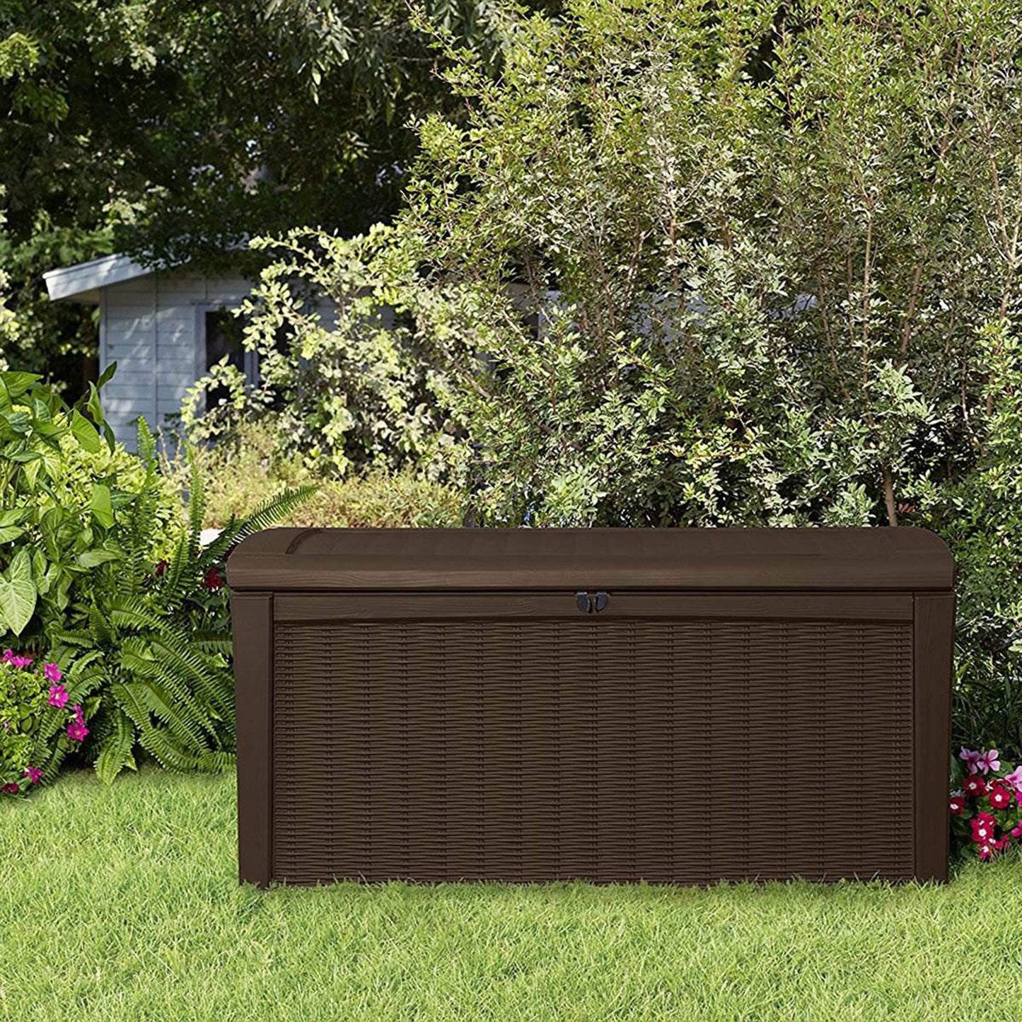 110 Gallon Keter Waterproof Outdoor Storage Box