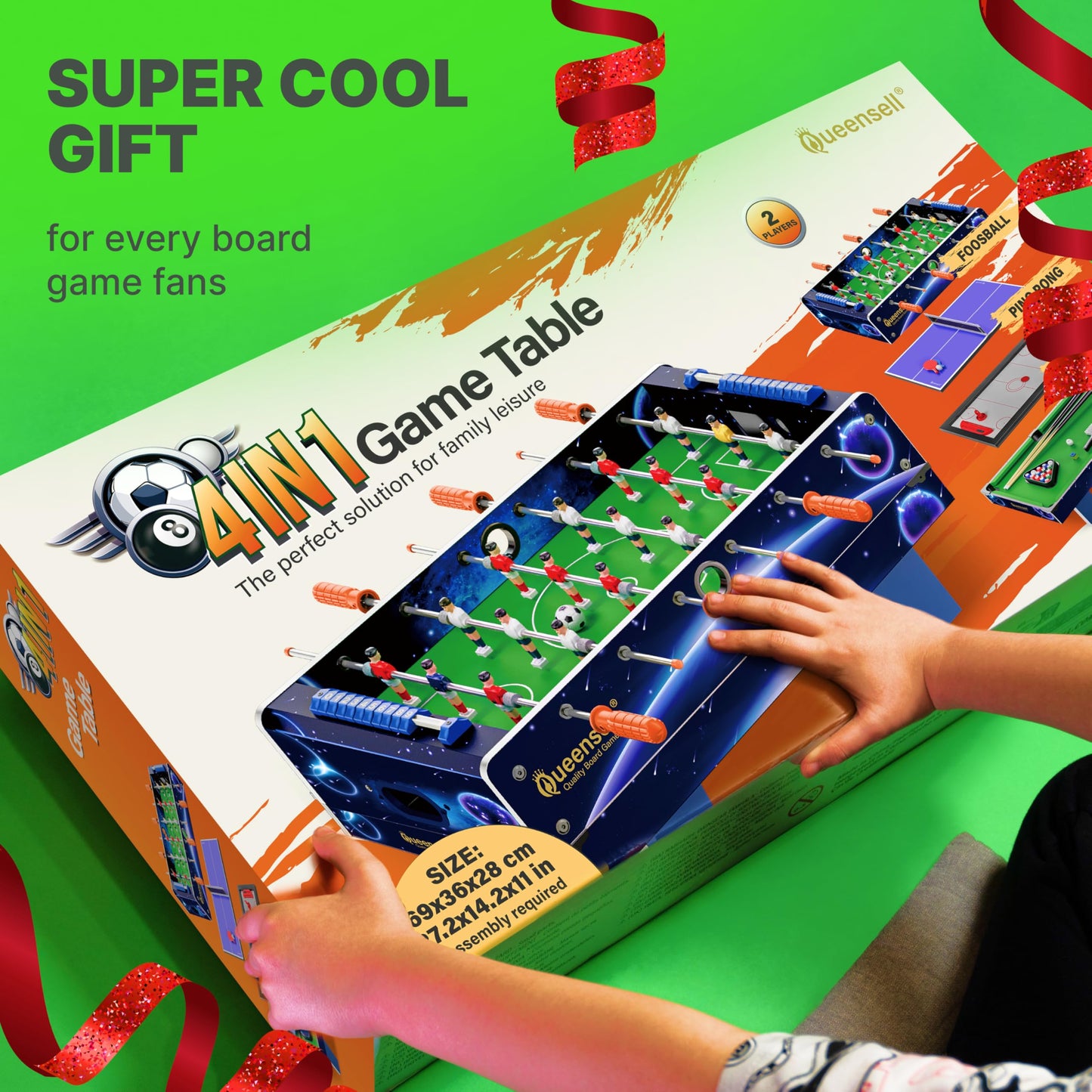 4-in-1 Game Table for Family Fun
