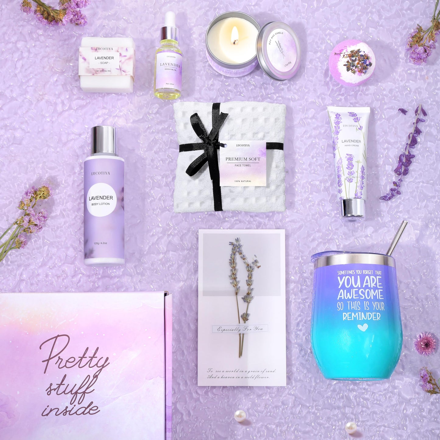 Lavender Spa Gift Set for Women and Moms
