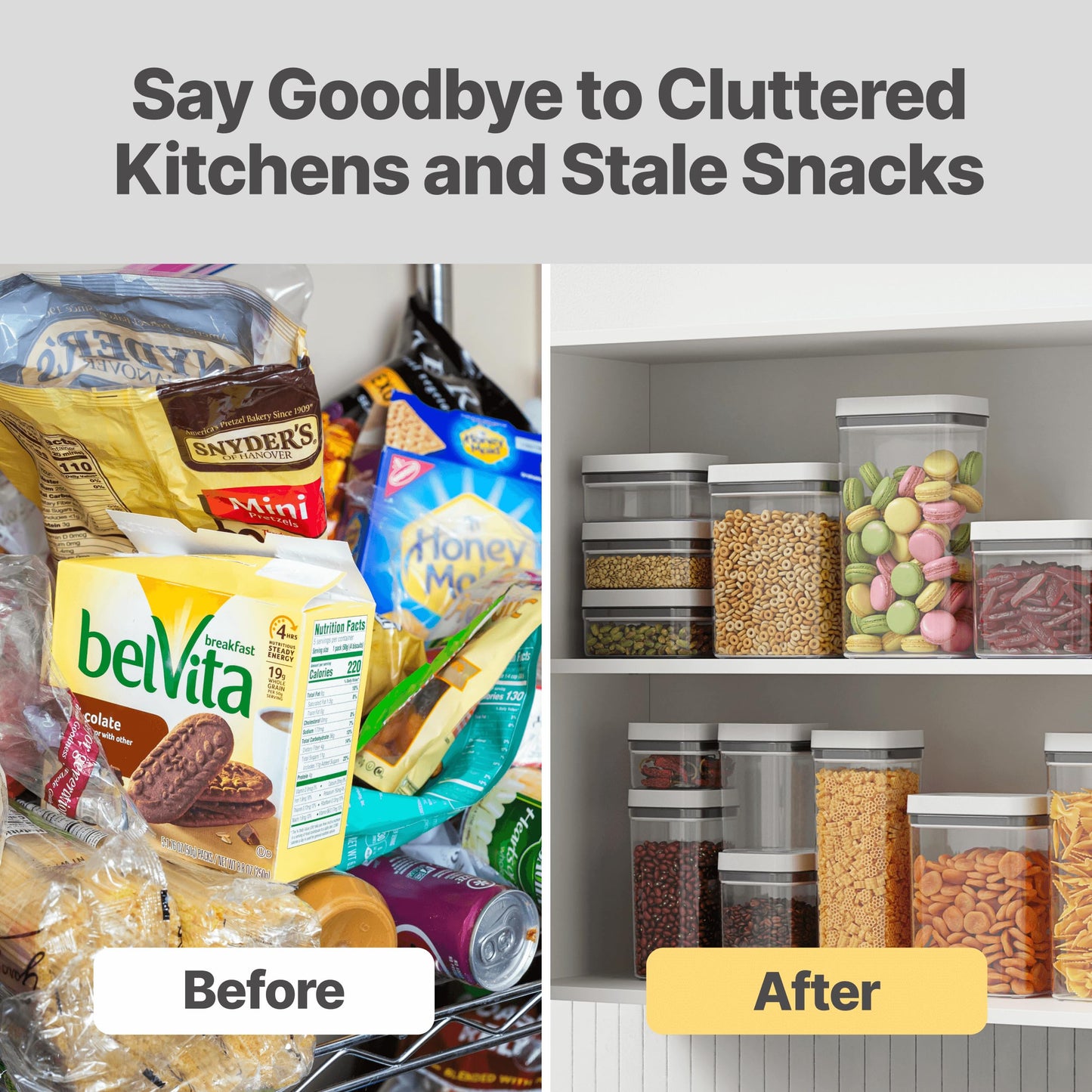 Airtight Food Storage Container Set - 4-Pack