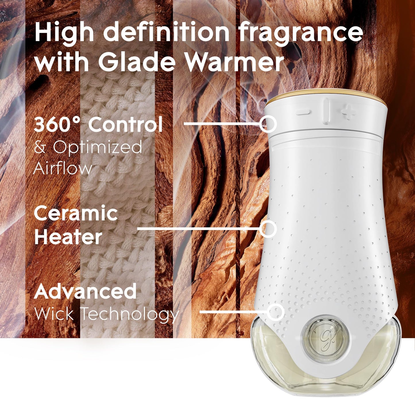 Glade Cashmere Woods Air Freshener Refills 5 Count