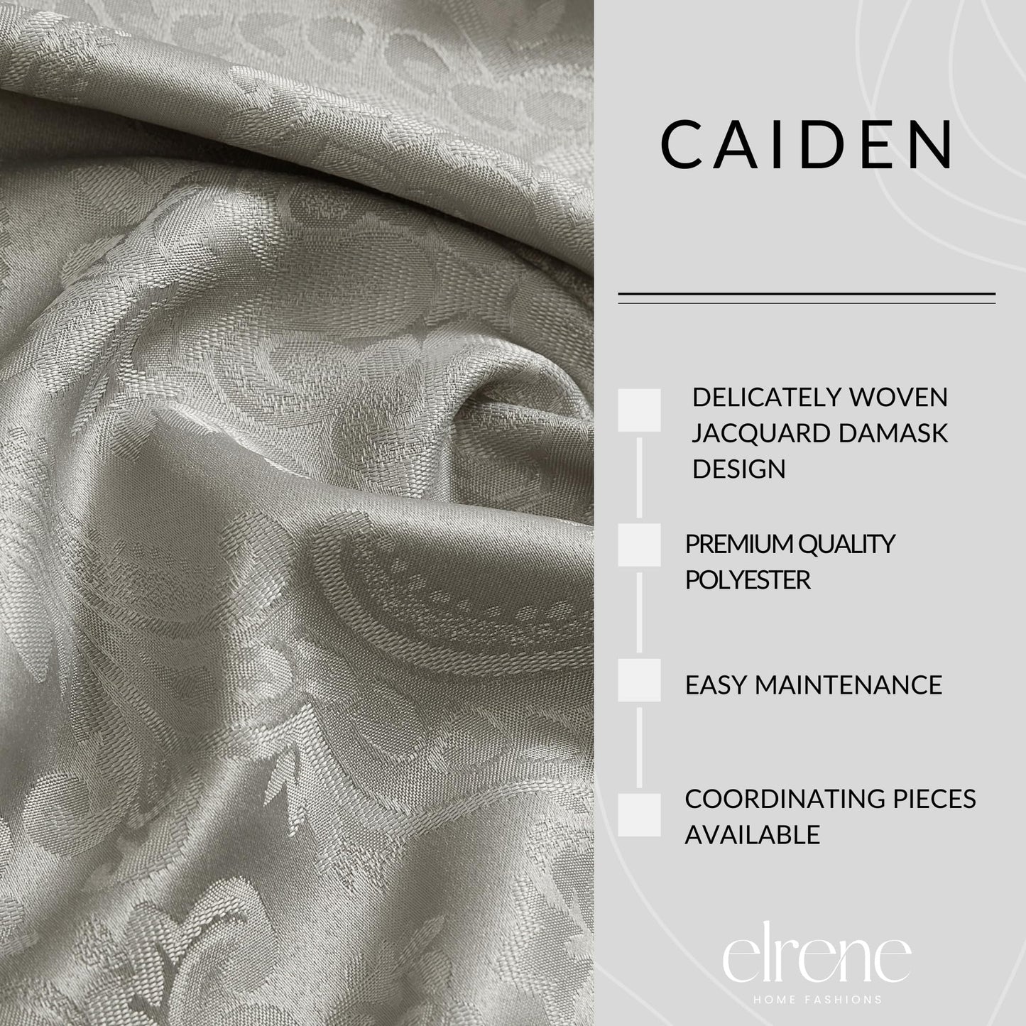 ELRENE Damask Waterproof Tablecloth 60" x 144"