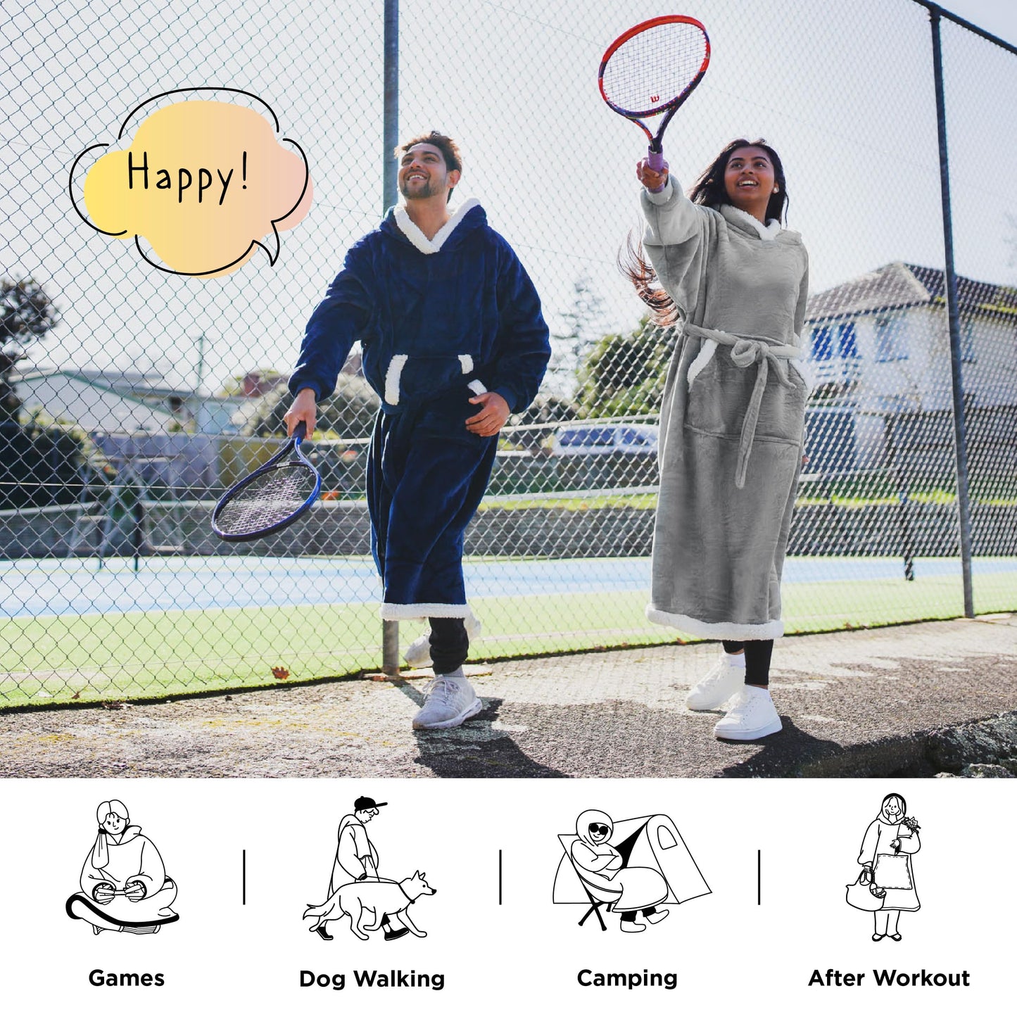 Wearable Blanket Hoodie for Cozy Comfort