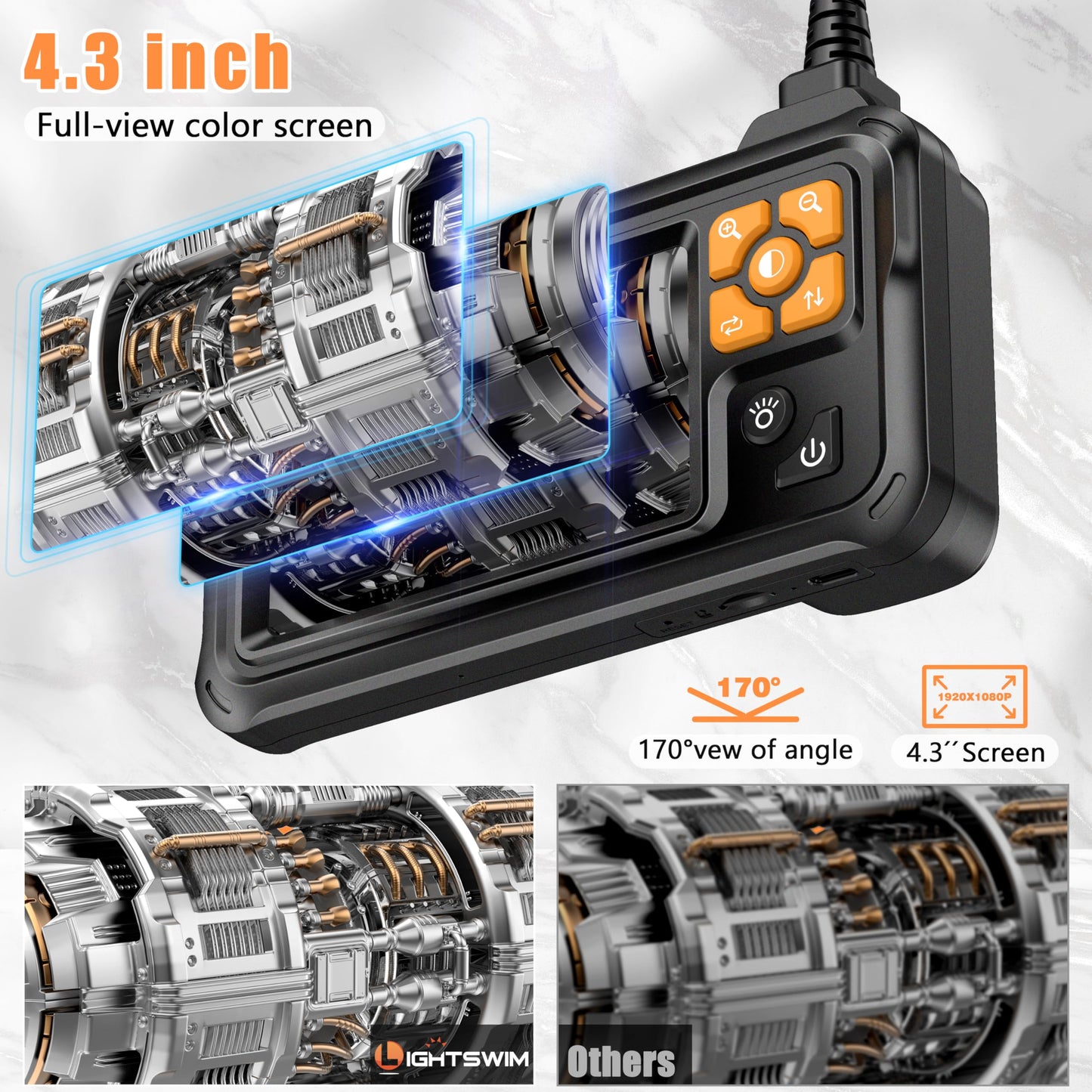 1080P Endoscope Inspection Camera by Lightswim
