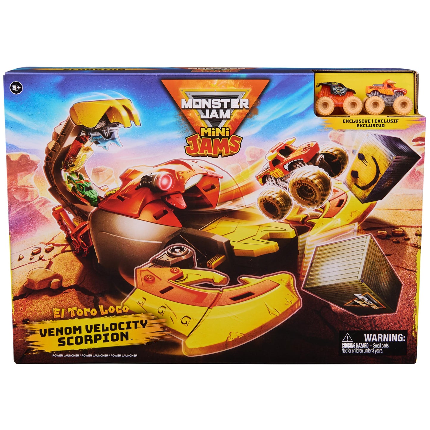 Monster Jam El Toro Loco Playset with 2 Trucks