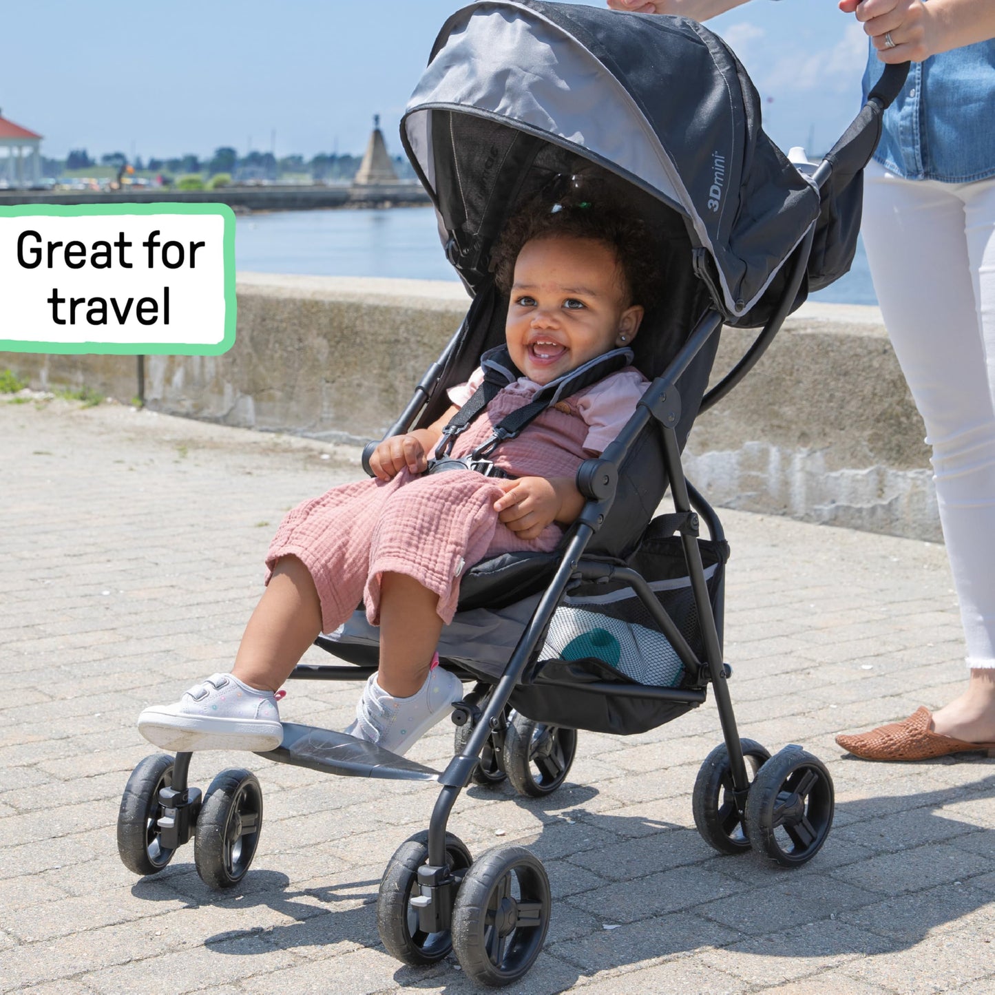 Ingenuity Lightweight Travel Umbrella Stroller, Gray