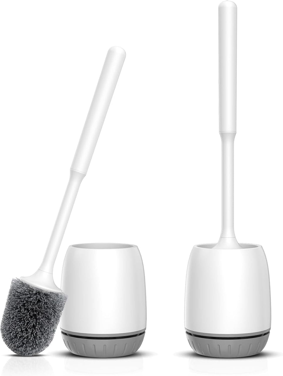 2 Pack Long Handle Toilet Bowl Brush Set