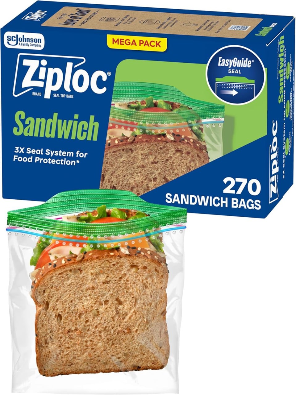270 Count Sandwich and Snack Storage Bags