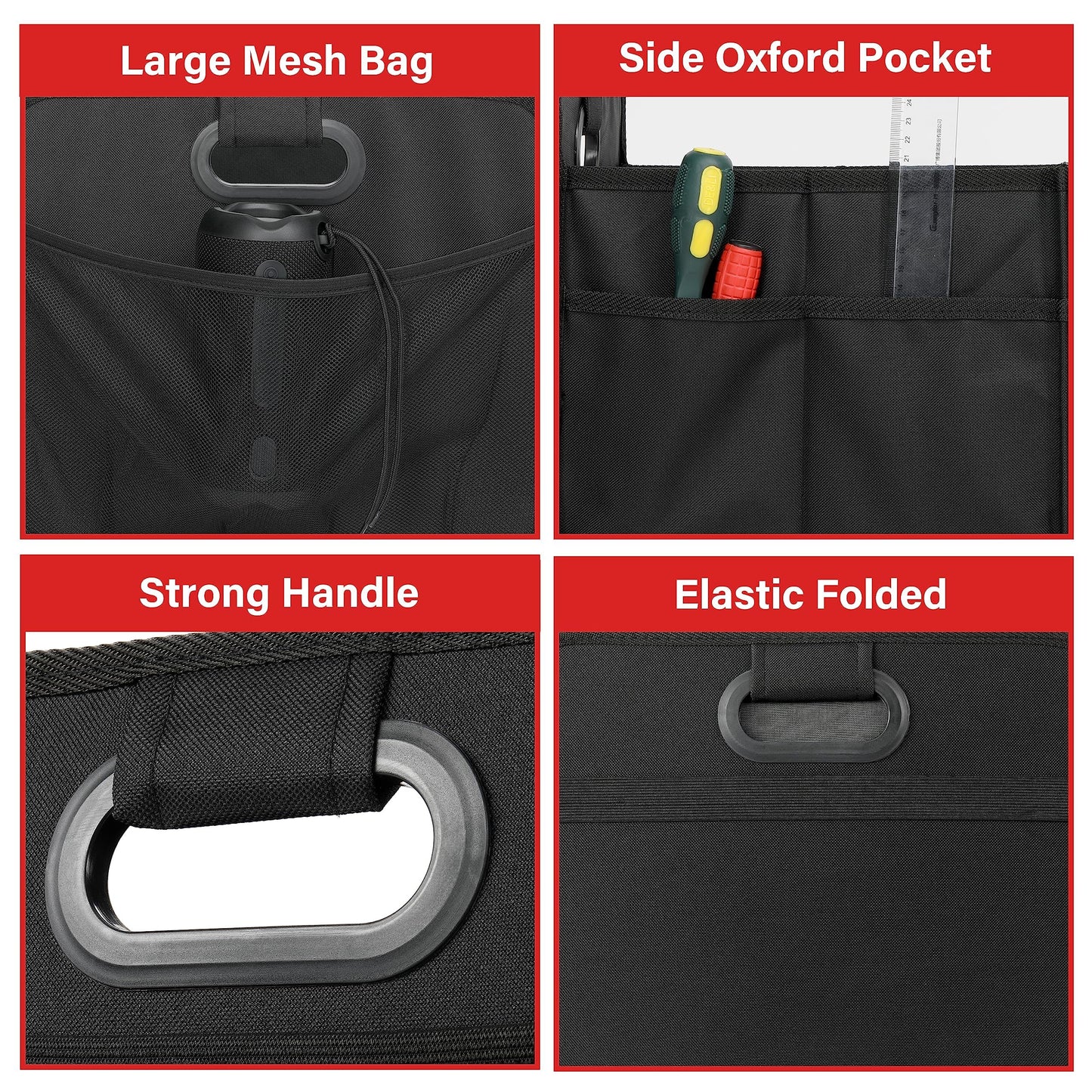 Car Trunk Organizer by Simple Deluxe, 2 Compartments