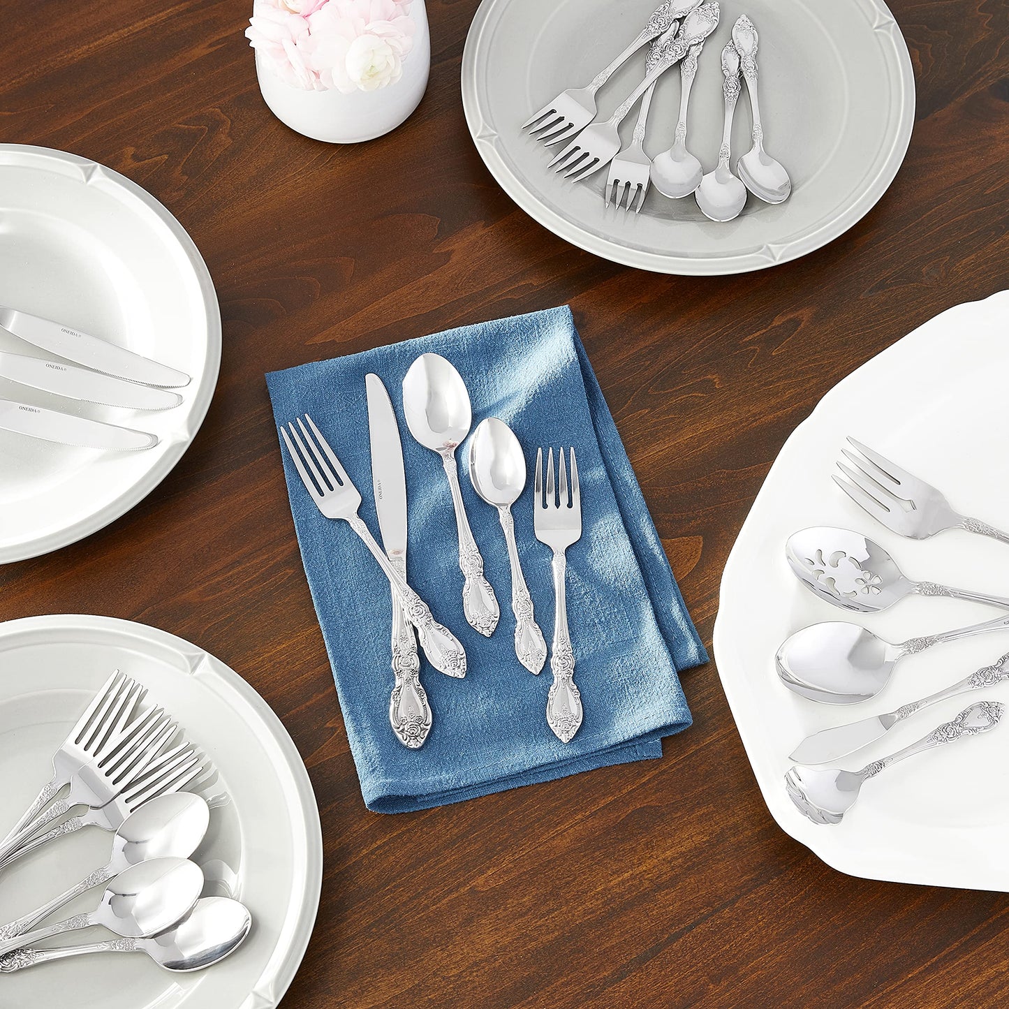 45 pieces Oneida Wordsworth Flatware Set (Service for 8)