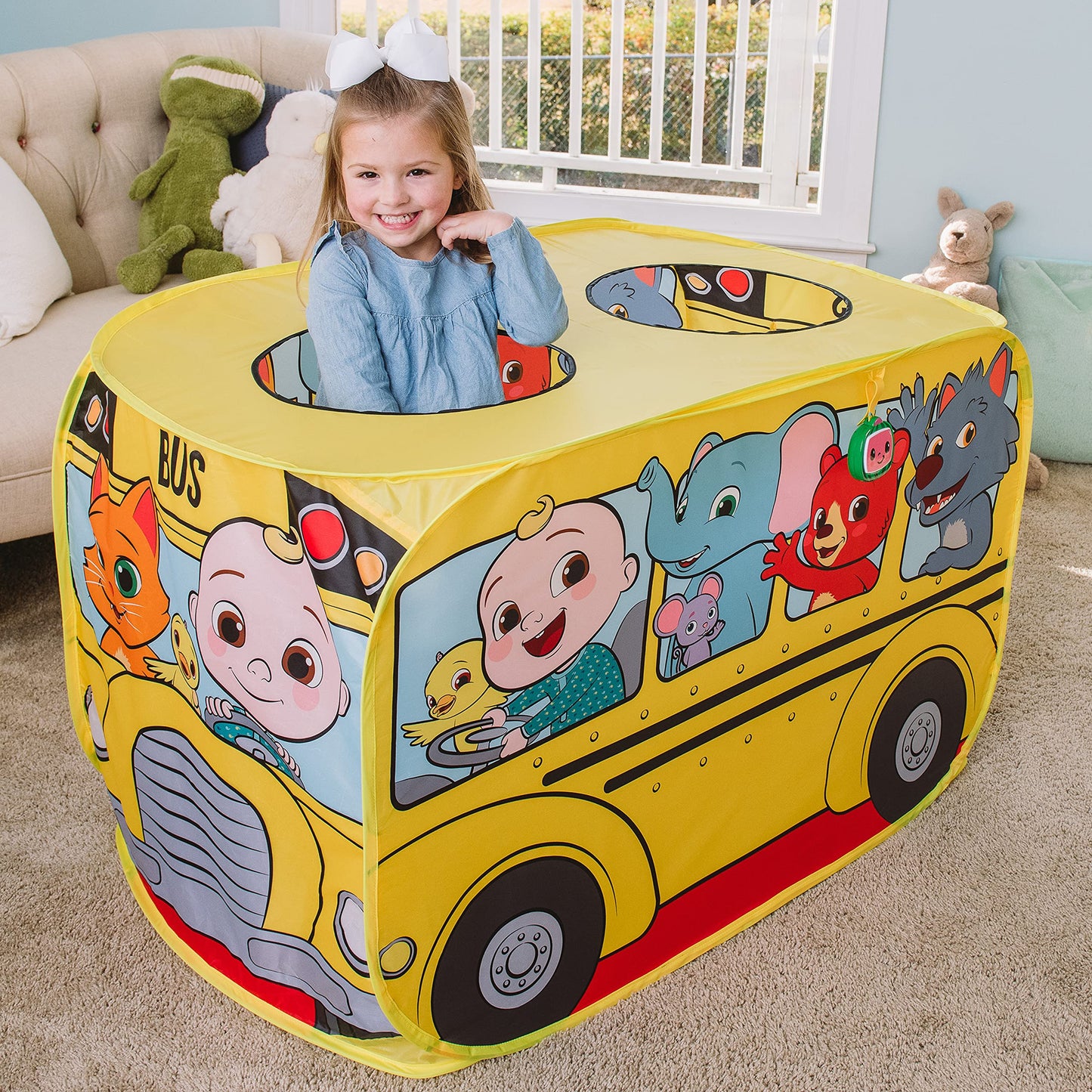 Cocomelon Musical School Bus Pop Up Tent