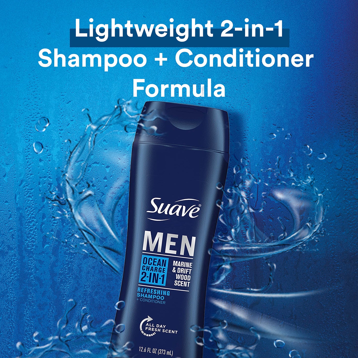 6 Pack Suave 2 in 1 Shampoo and Conditioner
