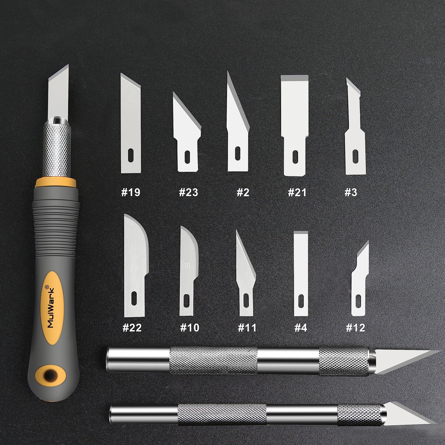 136-Piece Precision Hobby Knife Set by MULWARK