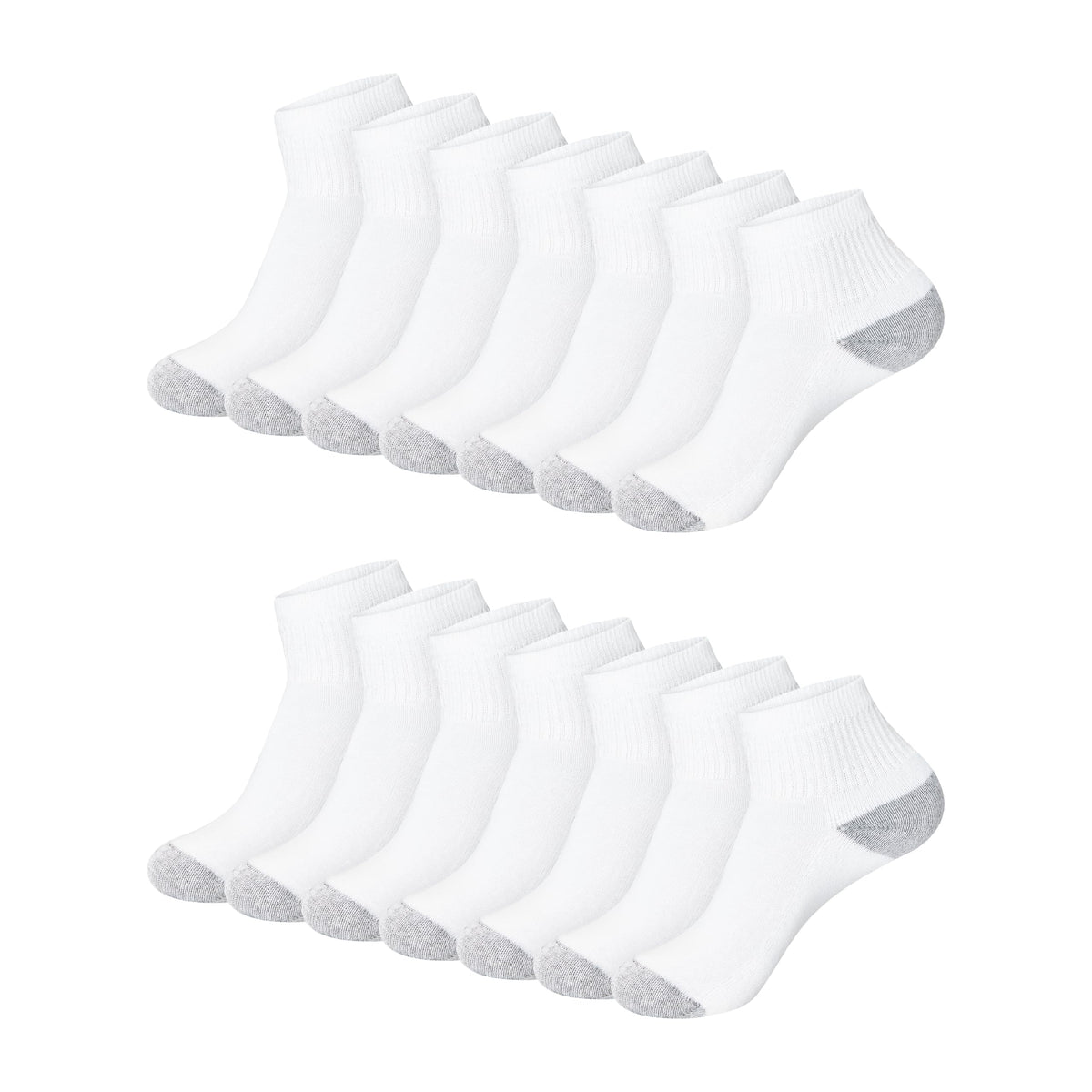14 Pack Hanes Moisture Wicking Ankle Socks
