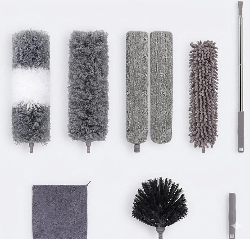 9 Pack Extendable Microfiber Duster Set