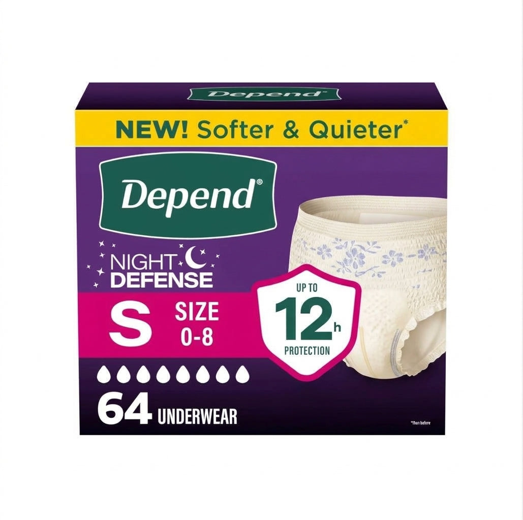 64 Count Depend Night Defense Women’s Incontinence Underwear