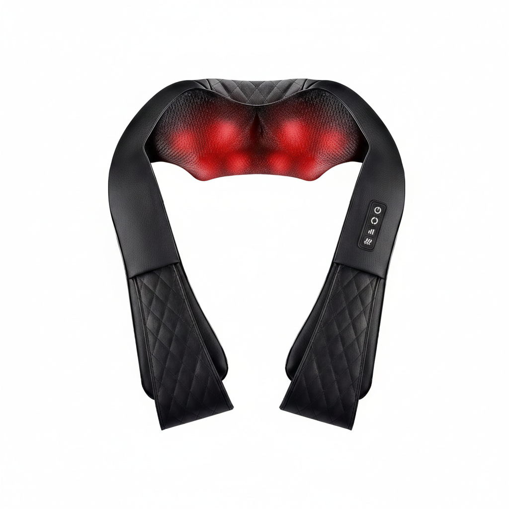 Shiatsu Heated Neck and Back Massager Pillow