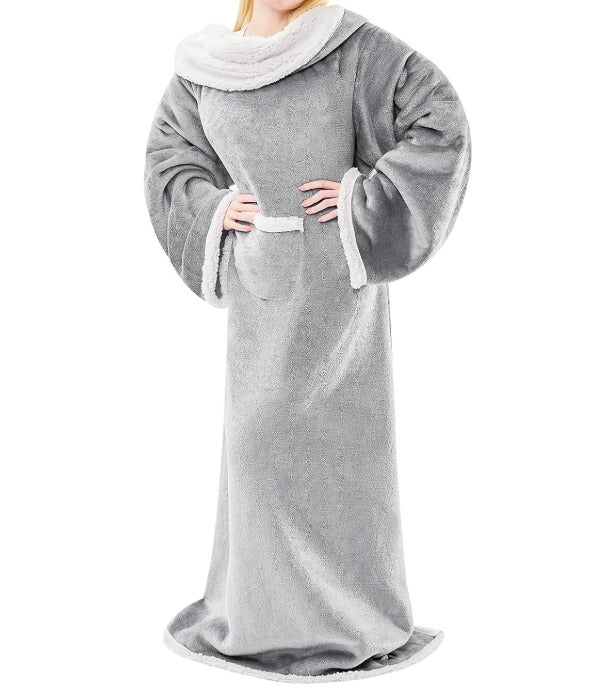 IFNOW Cozy Wearable Blanket with Sleeves