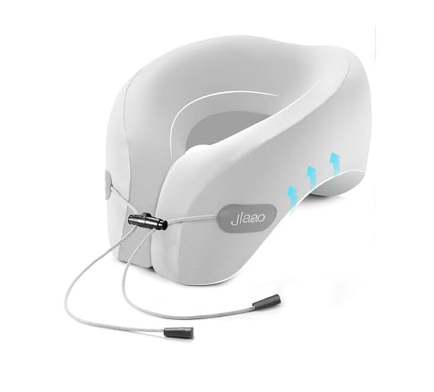 Memory Foam Travel Neck Pillow with Sleep Mask