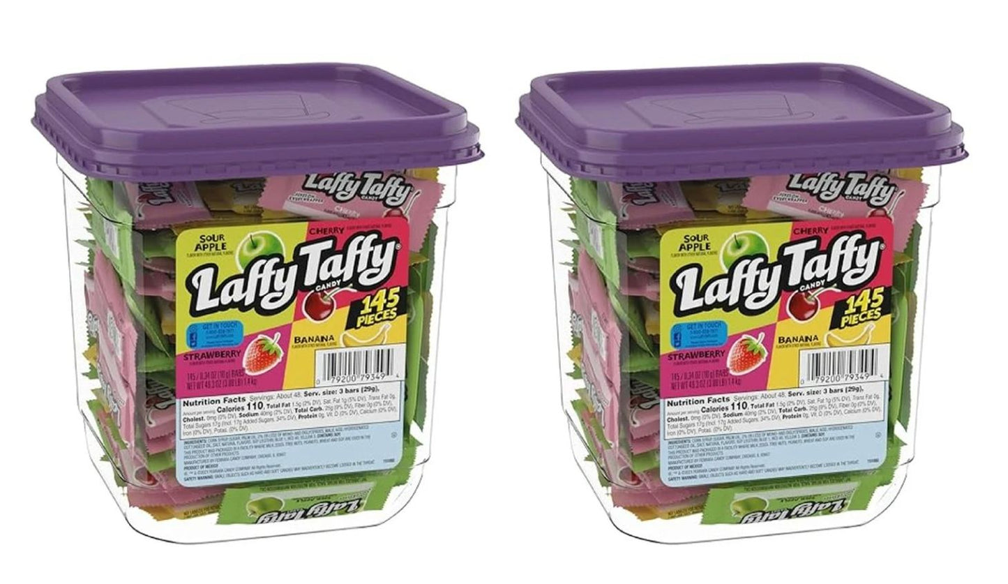 2 Pack 145 Piece Laffy Taffy Assorted Fruit Candy