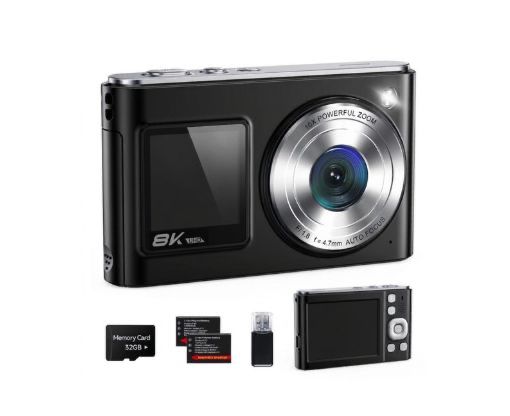 4K Dual Screen WiFi Digital Camera with Zoom
