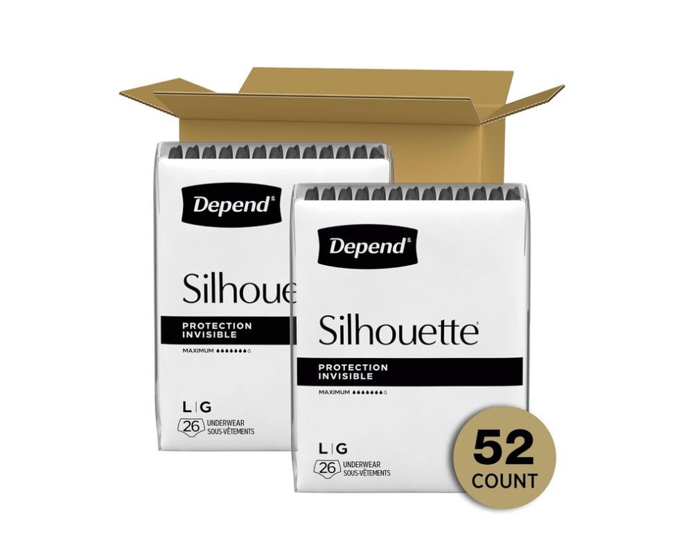 52 Count Depend Silhouette Women’s Incontinence Underwear