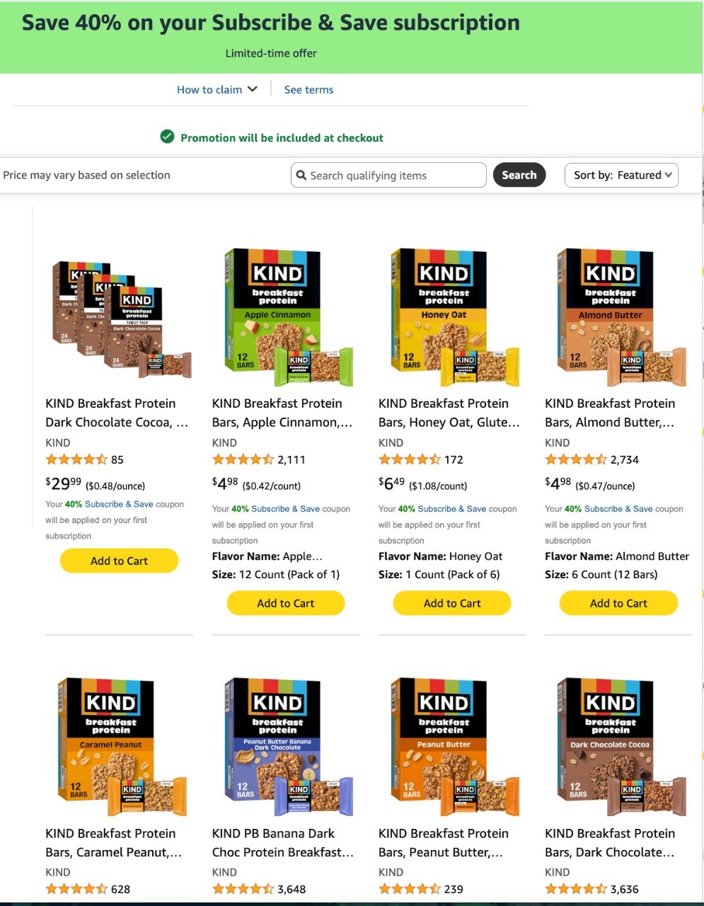 Kind Bars Assorted Snack Bars