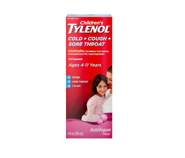 4 fl oz Children’s Cold Cough Sore Throat Medicine