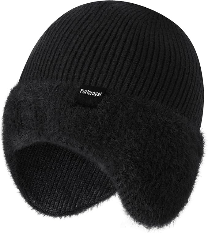 Fleece Lined Thermal Knit Beanie Hat