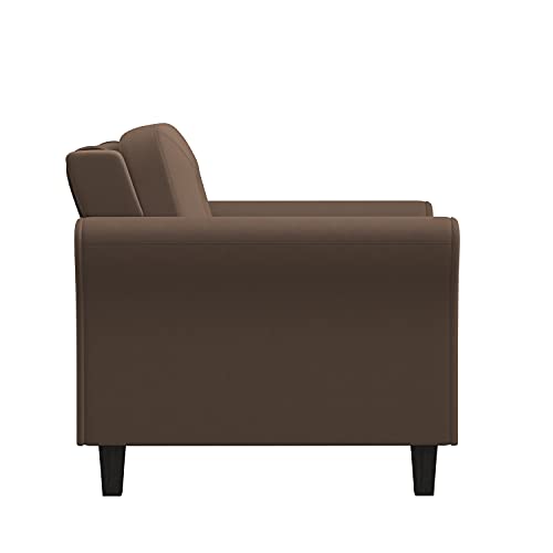 Lifestyle Solutions Harrington Armchair, 35.4" W x 32.0" D x 32.7" H, Brown