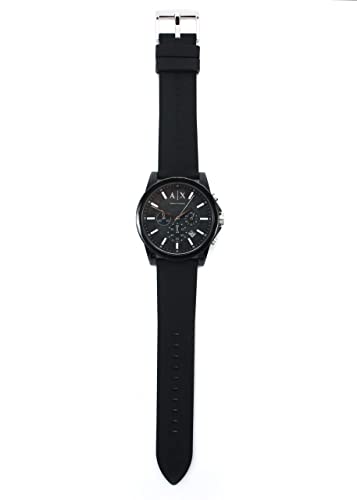 AX ARMANI EXCHANGE Men's Black Silicone Strap Watch (Model: AX1326)