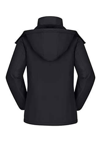 CAMEL CROWN Women's Ski Jacket Thicken Winter Snow Coat Warm Fleece Mountain Waterproof Female Jacket Hooded Windbreaker